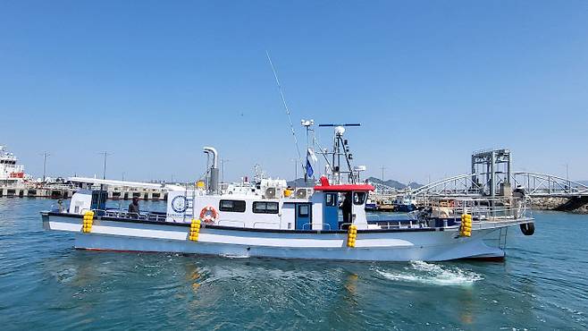 충남해양과학고 학생들의 실습선인 과학호. /충남교육청 제공