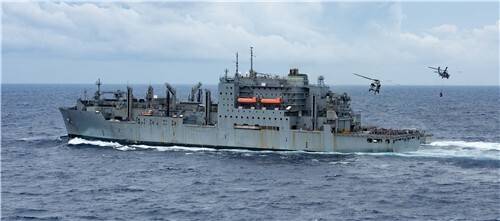 미 해군 7함대 소속 'USNS 앨런 셰퍼드'함. 미 해상수송사령부 제공. 연합뉴스