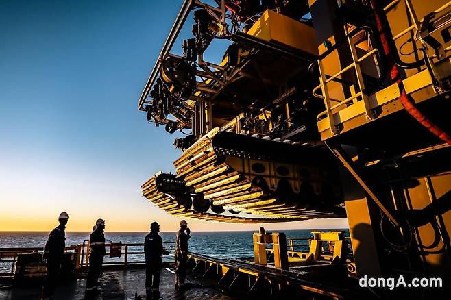 해저광물채굴 현장. TMC