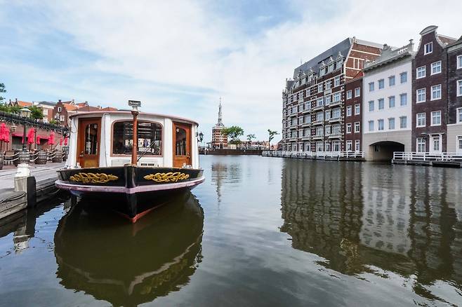 운하와 캐널 크루저 [사진/백승렬 기자]