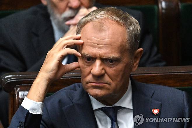도날트 투스크 폴란드 총리 [EPA 연합뉴스 자료사진. 재판매 및 DB 금지]