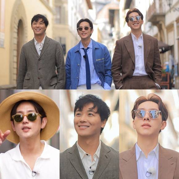 '뚜벅이 맛총사'에는 배우 권율 연우진과 가수 겸 배우 이정신(왼쪽부터)이 출연한다. 이들은 발품을 팔아 관광객들에게 알려지지 않은 현지인들의 숨은 맛집을 찾아낸다. /채널S, SK브로드밴드