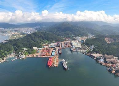 경상남도 창원시 진해구에 위치한 케이조선 조선소 전경/케이조선 제공