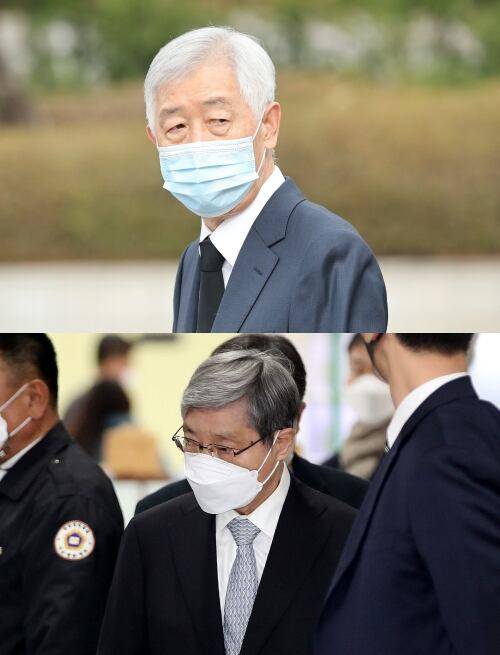 법무부 사면심사위원회가 ‘최순실 국정농단 사태’에 연루된 최지성(위) 전 삼성전자 미래전략실장과 장충기 전 미전실 차장의 복권을 이재명 대통령에게 건의하기로 했다./뉴스1
