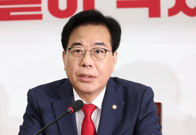 송언석 국민의힘 비상대책위원장 겸 원내대표가 7일 서울 여의도 국회에서 열린 비상대책위원회의에서 발언하고 있다. 뉴시스