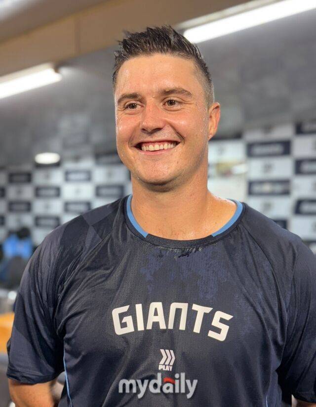 롯데 자이언츠 시절의 터커 데이비슨./부산 = 박승환 기자