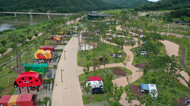 예천군 삼강문화단지 캠핑장. [예천군제공[