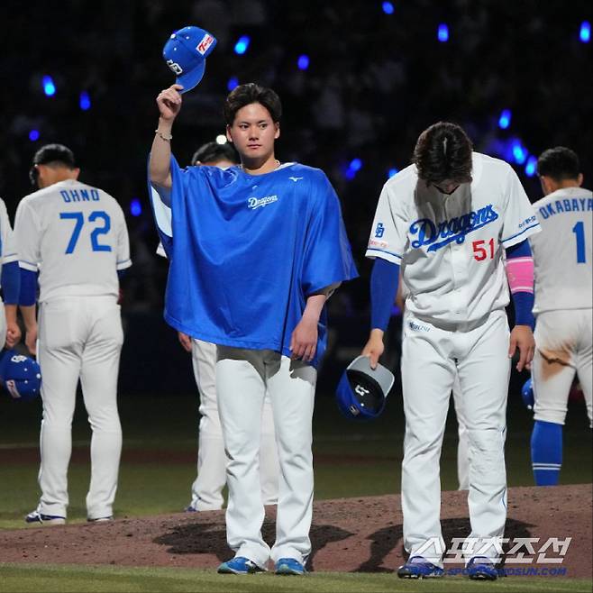 선발 가네마루가 8이닝 3실점 호투를 한 주니치는 한신을 8대3으로 눌렀다. 3연패를 끊고 4위로 올라갔다. 사진캡쳐=주니치 드래곤즈 SNS