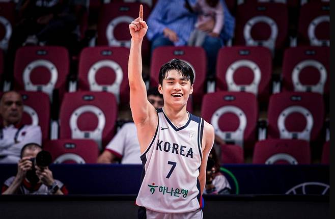 3점슛 7개를 포함해 24득점으로 활약한 유기상. FIBA 제공