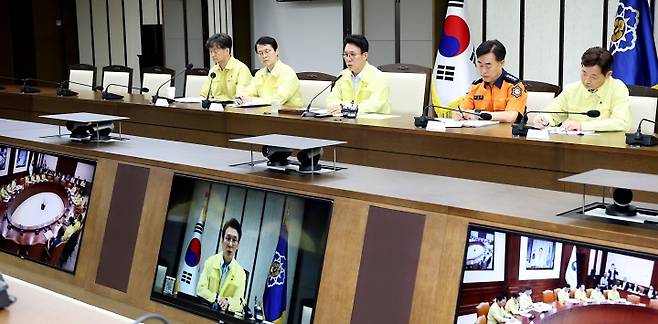 김민석 국무총리가 8일 오후 세종시 정부세종청사에서 열린 국가테러대책위원회를 주재하며 발언하고 있다. 2025.8.8. (ⓒ뉴스1, 무단 전재-재배포 금지)