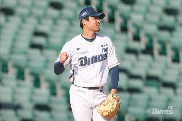 8일 창원 KIA전에서 NC의 승리를 지킨 류진욱. 사진=NC 제공