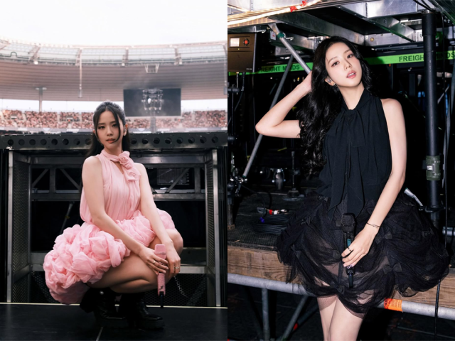 디올이 제작한 무대의상을 입은 지수./지수 인스타그램