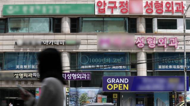 서울 강남구 성형외과 밀집지역의 모습. 뉴스1