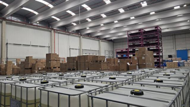 스페인 바르셀로나에 위치한 태웅로직스 물류 창고에 화물이 가득 차있다. 바르셀로나=주재현 기자