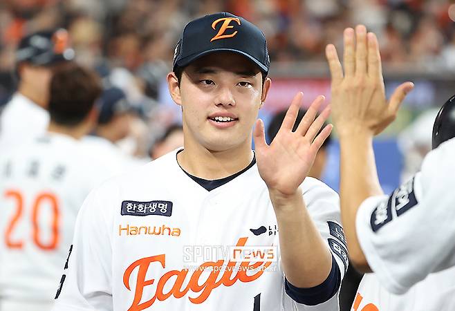 ▲ 5일 대전 KT전에서 위력적인 투구로 모두의 시선을 사로잡은 문동주 ⓒ곽혜미 기자