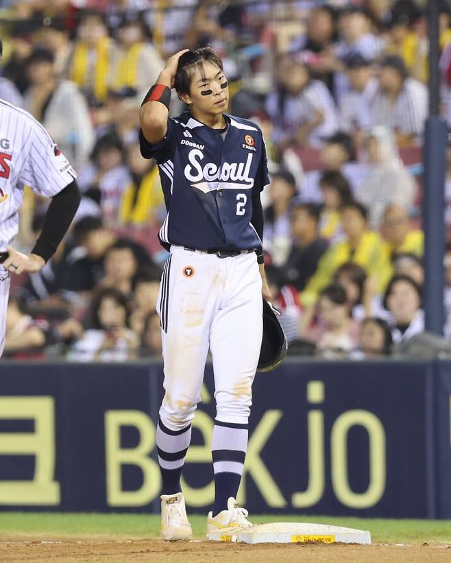 두산 베어스 외야수 김민석. /사진=두산 베어스 제공