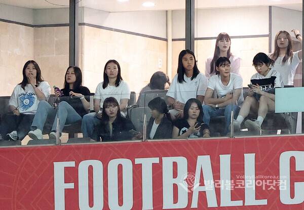 GS칼텍스 선수들, FC서울 축구 경기 관람.