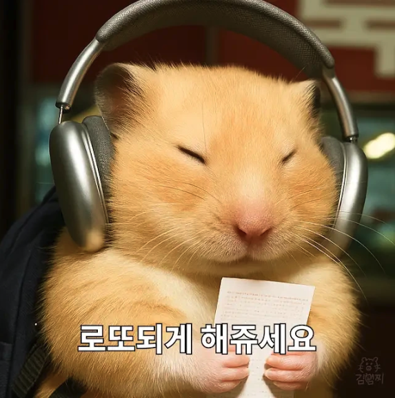 로또 당첨을 바라는 김햄찌의 모습. 김햄찌 SNS 캡처