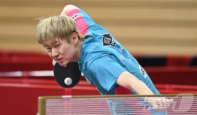 남자 탁구 오준성. /뉴스1 ⓒ News1 사진공동취재단