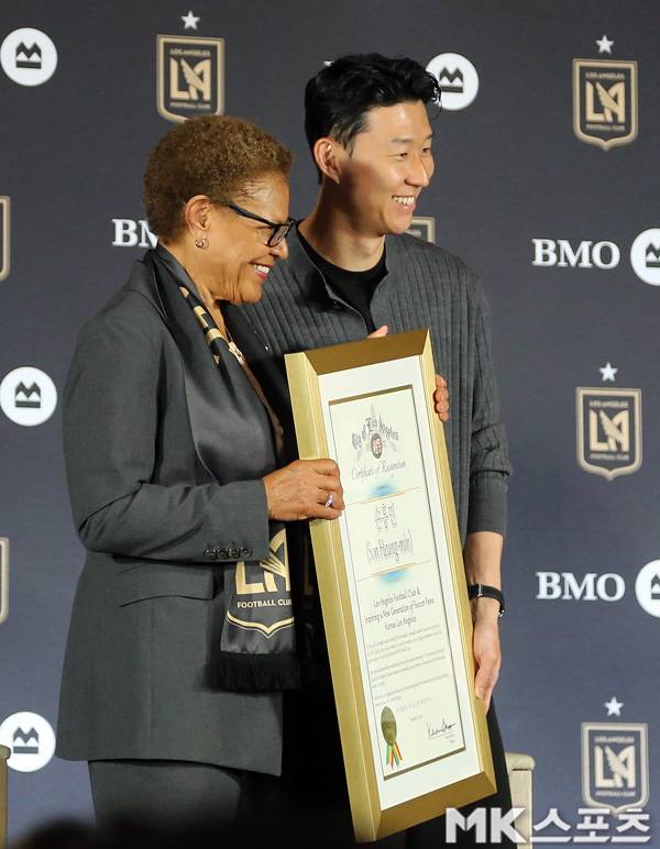 LAFC에 입단한 손흥민. 사진=김재호 기자