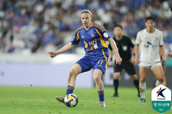 [서울=뉴시스]K리그1 울산 루빅손. (사진=한국프로축구연맹 제공)