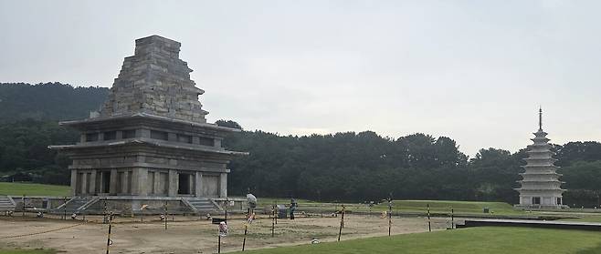 익산 미륵사지.