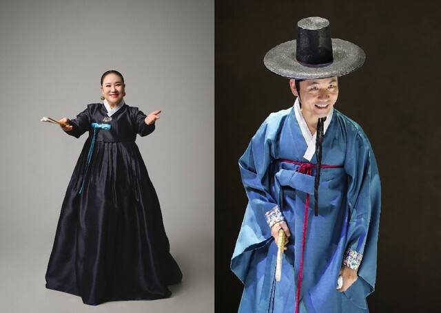 (왼쪽부터) 이난초, 윤진철 명창/사진=전주세계소리축제