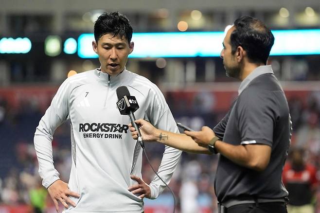 MLS 데뷔전을 치른 손흥민. AFP연합뉴스