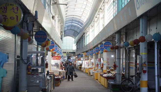 한적한 광주 대인시장. 송보현 기자