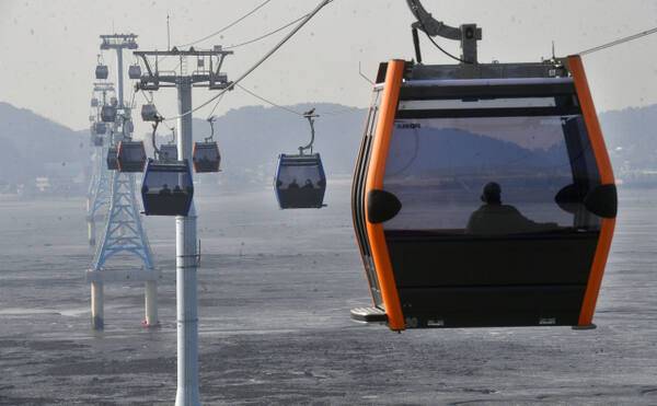 화성시 전곡항과 제부도를 연결하는 서해랑 케이블카. 경기일보DB