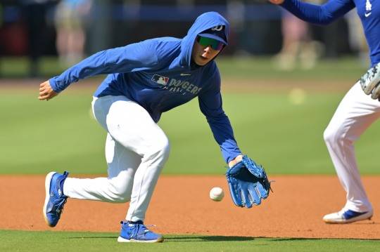 수비 훈련하는 김혜성. 사진[AP=연합뉴스 자료사진]