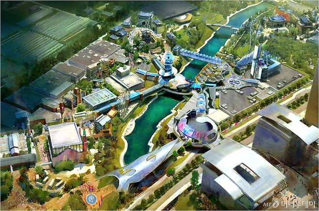 CJ ENM이 경기도 고양시에 조성하는 복합테마파크 'K-컬처밸리' 조감도/사진=CJ ENM