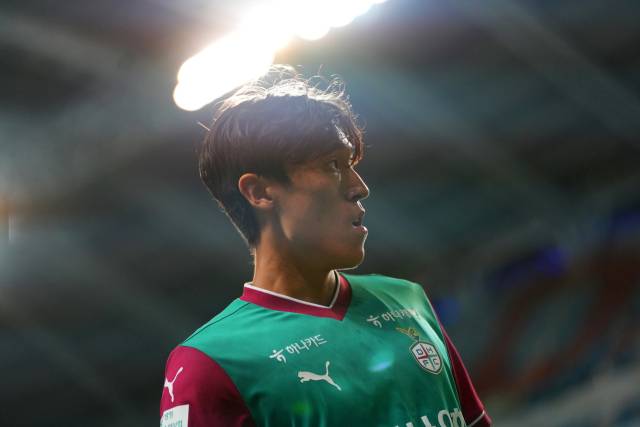 지난달 27일 서울전 김진야. 대전하나시티즌 제공