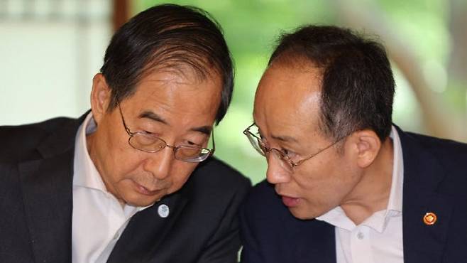 한덕수 전 국무총리, 추경호 전 원내대표 (사진=연합뉴스)