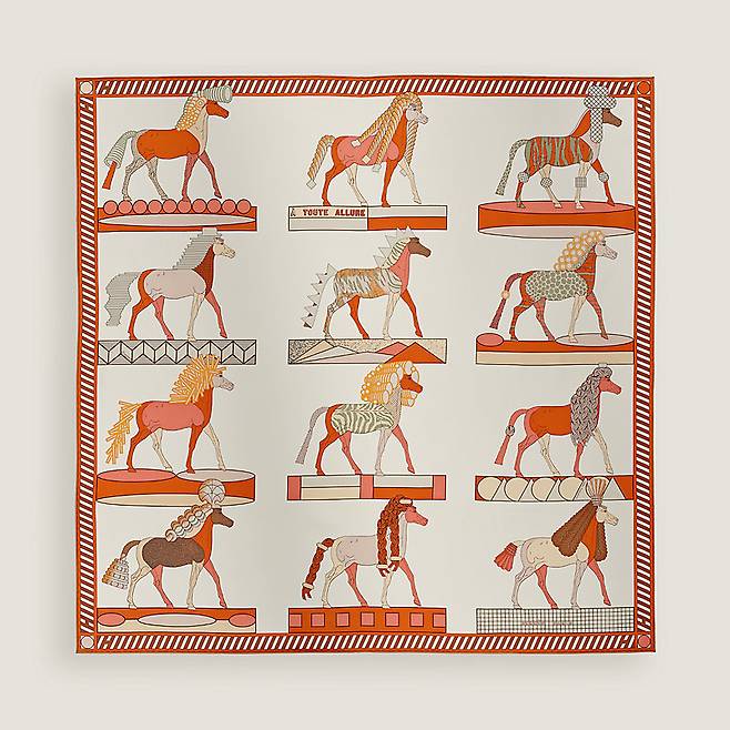 에르메스 말 모티브 스카프. (한국마사회 제공, 재판매 및 DB 금지)