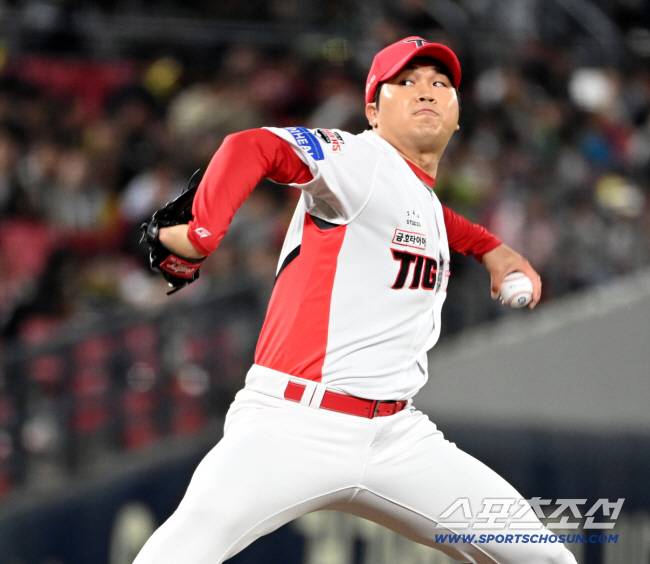 14일 광주KIA챔피언스필드에서 열린 롯데와 KIA의 경기, KIA 김기훈이 역투하고 있다. 광주=허상욱 기자wook@sportschosun.com/2025.05.14/
