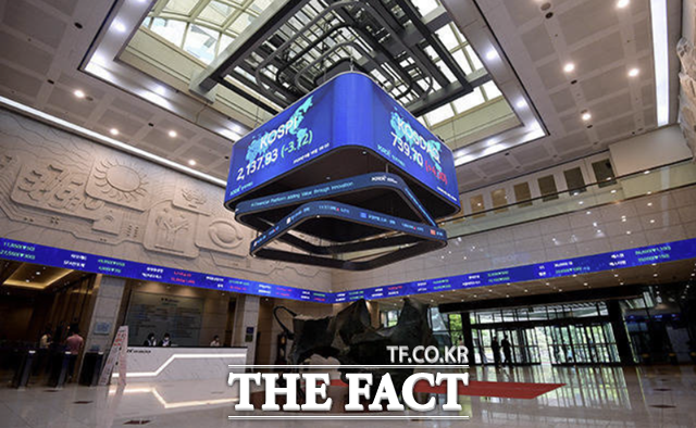 11일 한국거래소에 따르면 코스피는 전 거래일 대비 0.10%(3.24포인트) 내린 3206.77에 거래를 마쳤다. / 더팩트DB