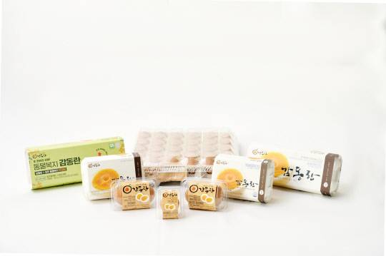 (주)감동란 생산품. 감동란 제공