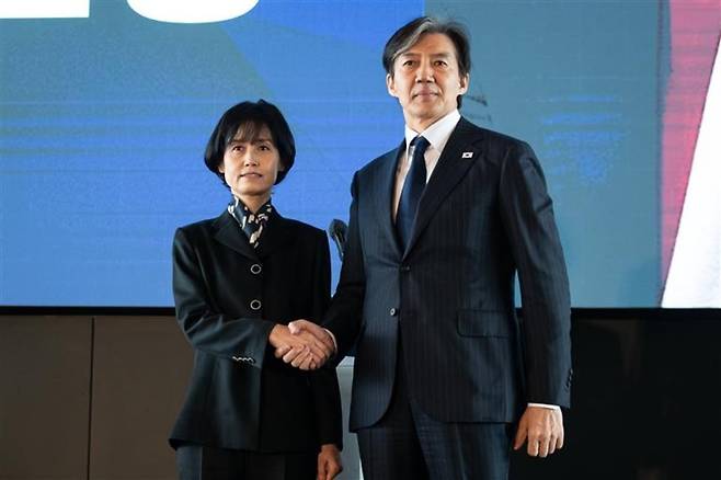 조국 전 조국혁신당 대표와 박은정 의원 / 사진=뉴스1