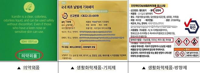 모기기피용 제품 표시사항. /사진=서울시