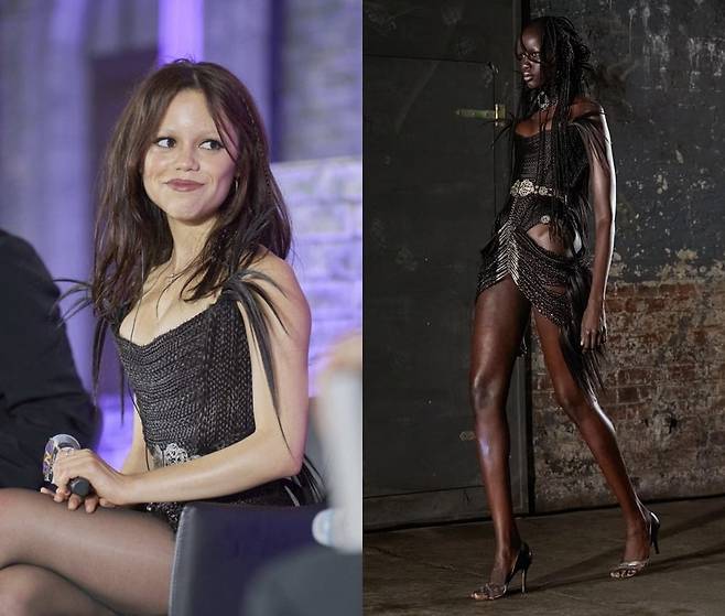 제나 오르테가와 딜라라 핀디코글루. (사진=넷플릭스, 딜라라 핀디코글루)