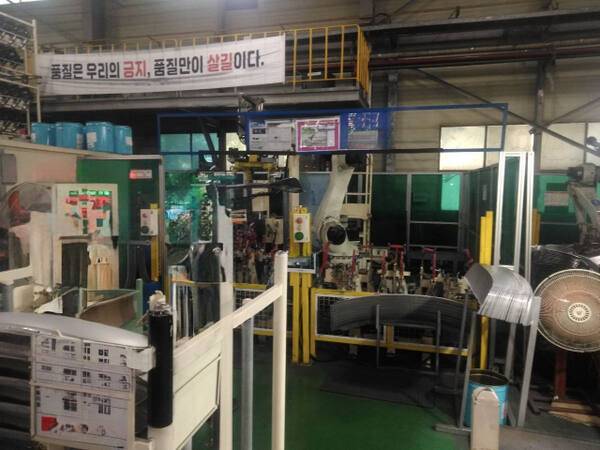 평택 포승읍 만호리의 자동차부품 제조공장 근로자 끼임사고 현장. 경기도소방재난본부 제공