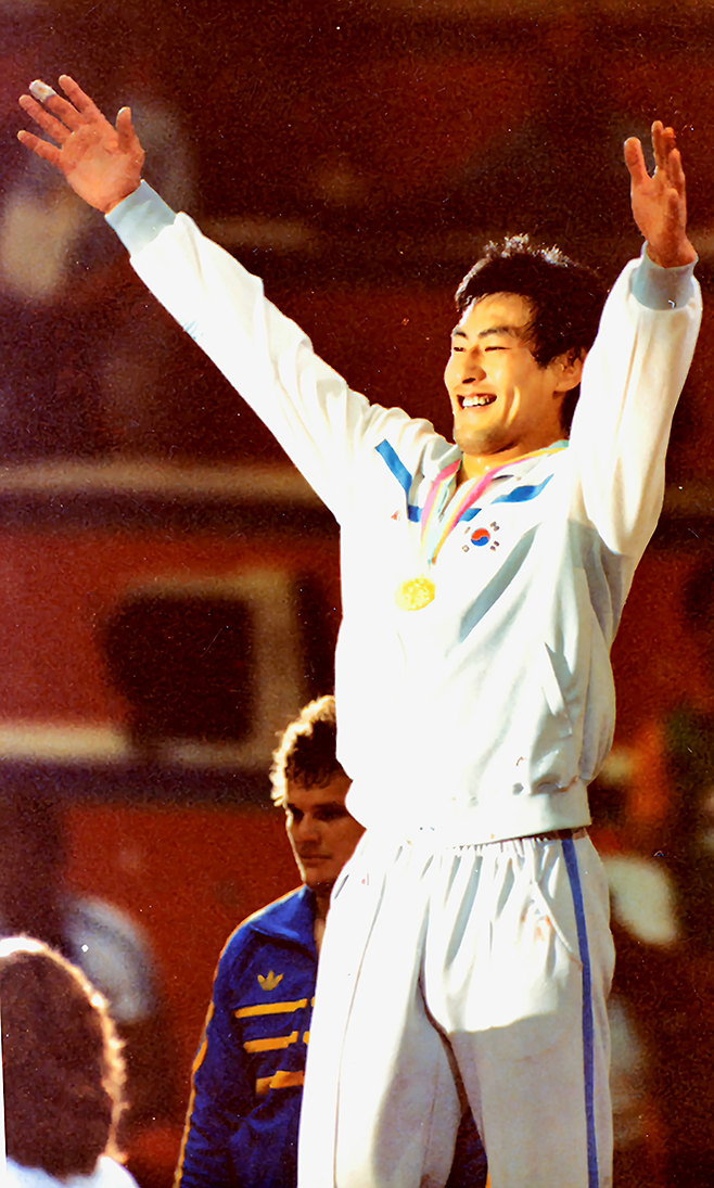 1984년 제23회 미국 로스앤젤레스하계올림픽 유도 95㎏ 금메달리스트 하형주. 사진=대한체육회 ‘스포츠원’ 2015년 6월호
