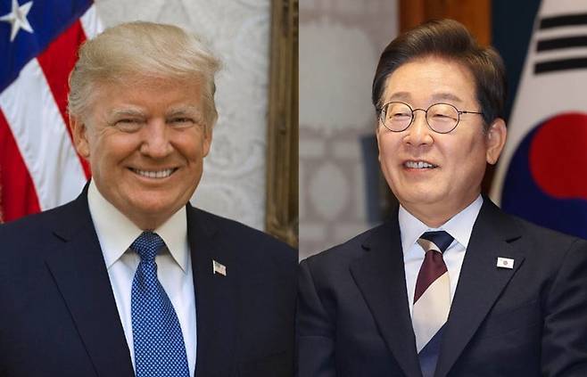 도널드 트럼프 미국 대통령과 이재명 대통령 모습. /뉴스1