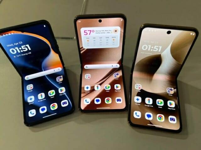 2025년형 모토로라 폴더블폰 레이저 시리즈 [사진, 씨넷]