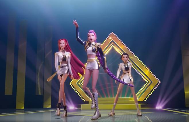 애니메이션 영화 '케이팝 데몬 헌터스'. 넷플릭스 제공