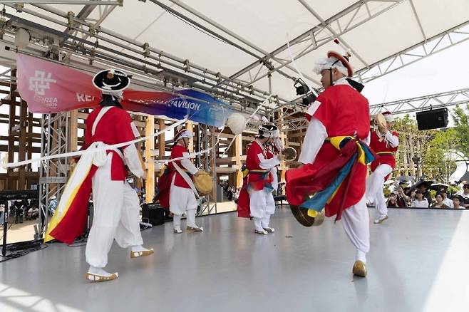 풍물 공연 모습. 영동세계국악엑스포조직위원회 제공.