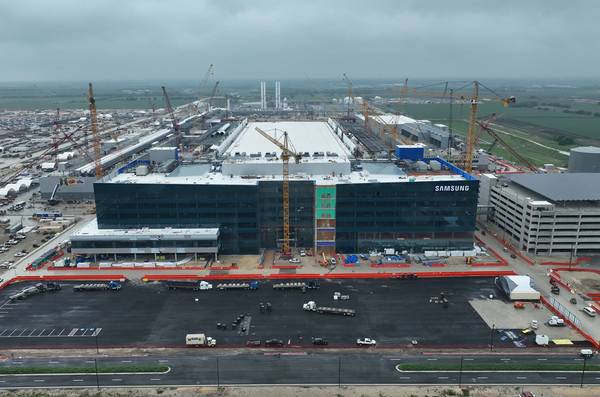 미국 텍사스주 테일러시에 건설 중인 삼성전자 반도체 공장 전경. 사진 제공=삼성전자