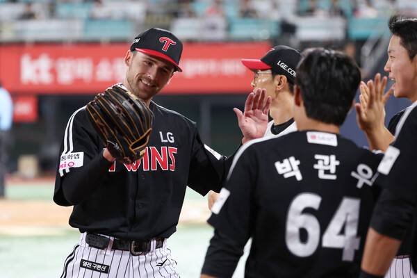  톨허스트의 12일 KT전 모습. (사진=LG 트윈스)