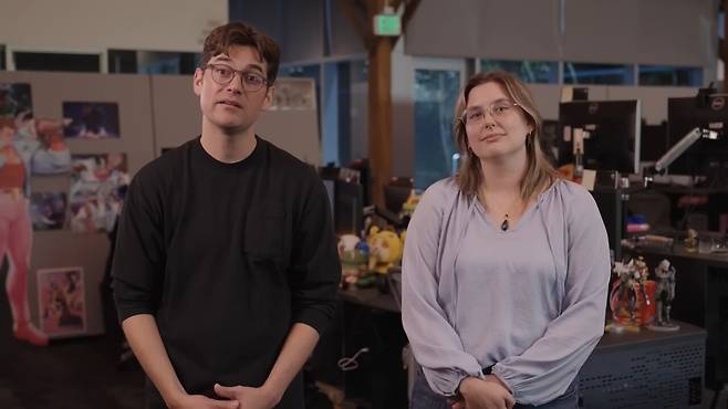 -&nbsp;딘 아얄라 WASD 기획자, 다아시 루딩턴 WASD 개발 프로듀서